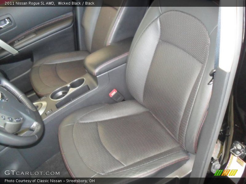 Wicked Black / Black 2011 Nissan Rogue SL AWD