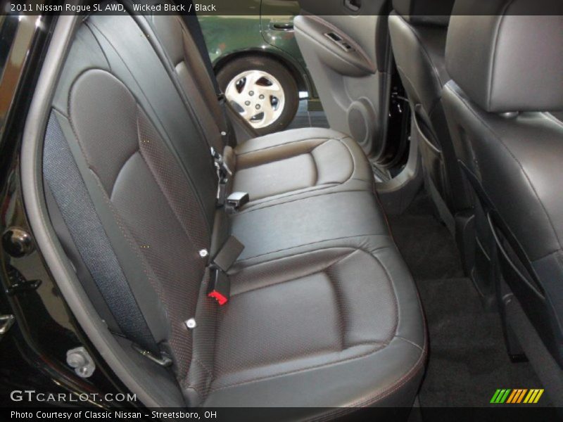 Wicked Black / Black 2011 Nissan Rogue SL AWD