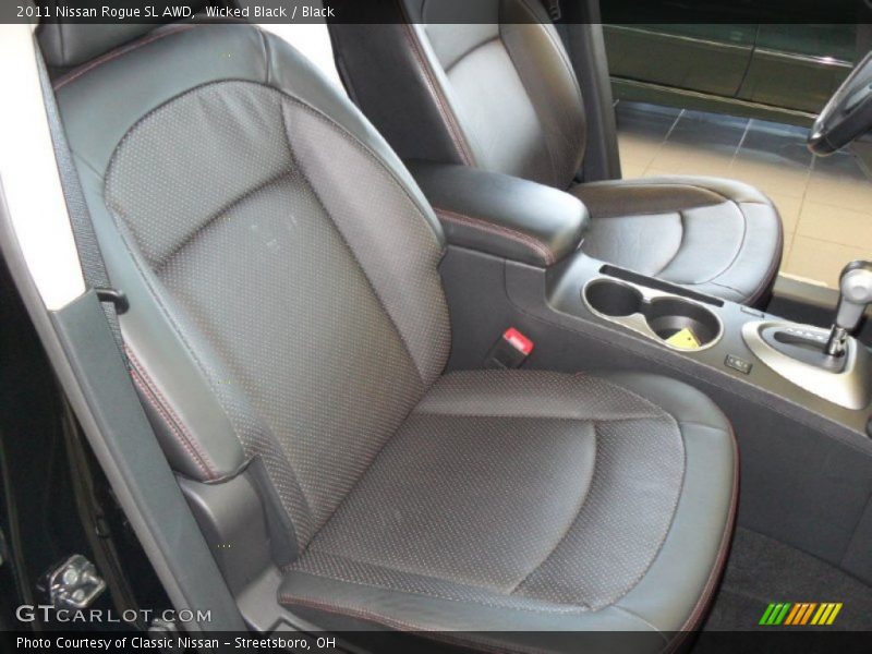 Wicked Black / Black 2011 Nissan Rogue SL AWD