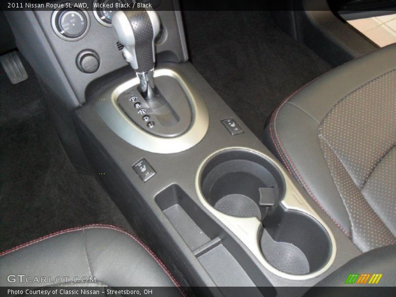 Wicked Black / Black 2011 Nissan Rogue SL AWD