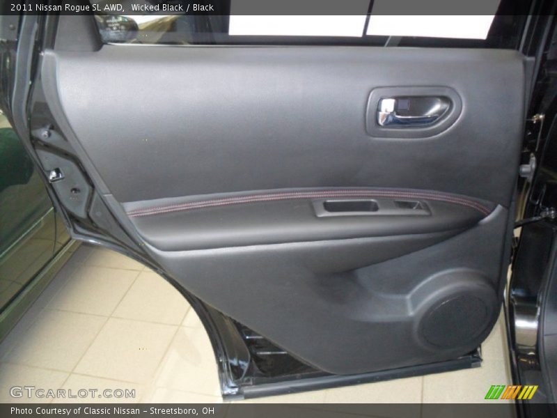 Wicked Black / Black 2011 Nissan Rogue SL AWD