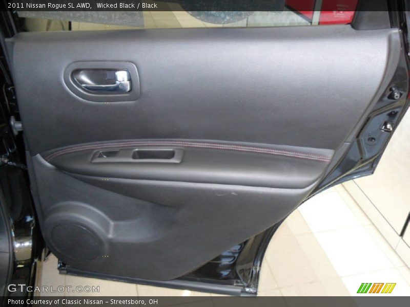 Wicked Black / Black 2011 Nissan Rogue SL AWD