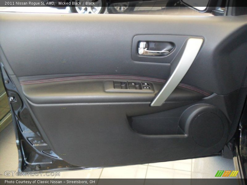 Wicked Black / Black 2011 Nissan Rogue SL AWD