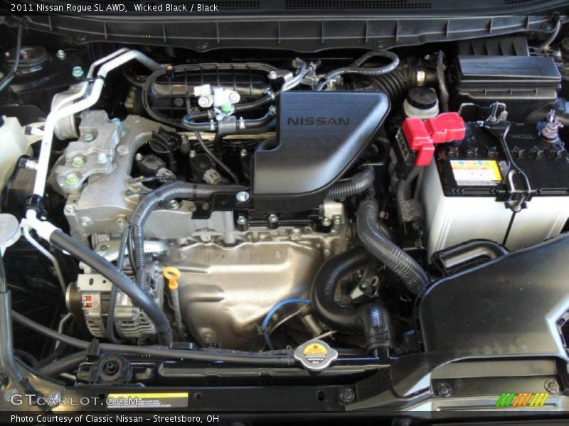Wicked Black / Black 2011 Nissan Rogue SL AWD