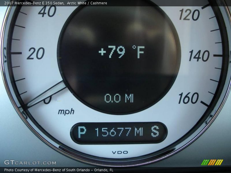 Arctic White / Cashmere 2007 Mercedes-Benz E 350 Sedan