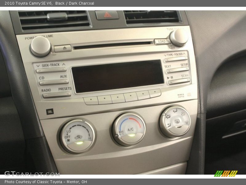 Black / Dark Charcoal 2010 Toyota Camry SE V6