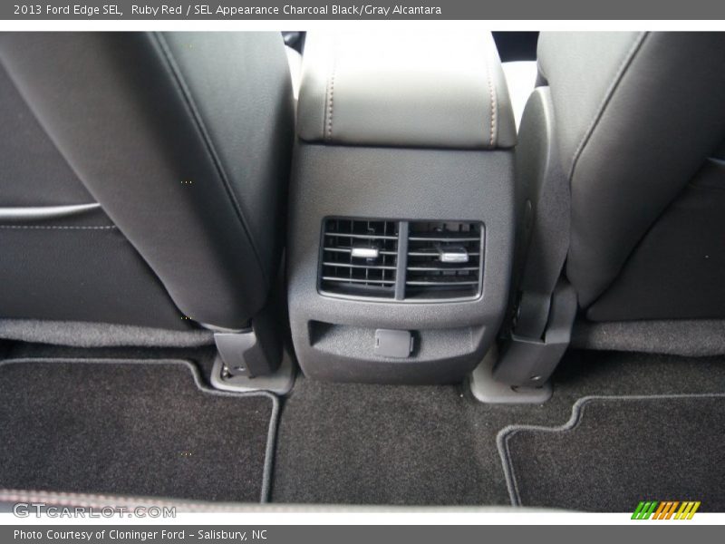 Ruby Red / SEL Appearance Charcoal Black/Gray Alcantara 2013 Ford Edge SEL