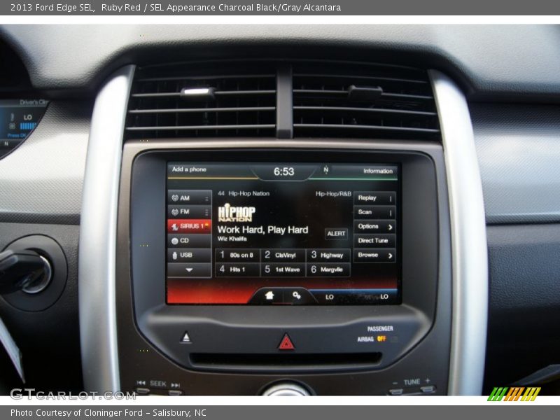 Ruby Red / SEL Appearance Charcoal Black/Gray Alcantara 2013 Ford Edge SEL
