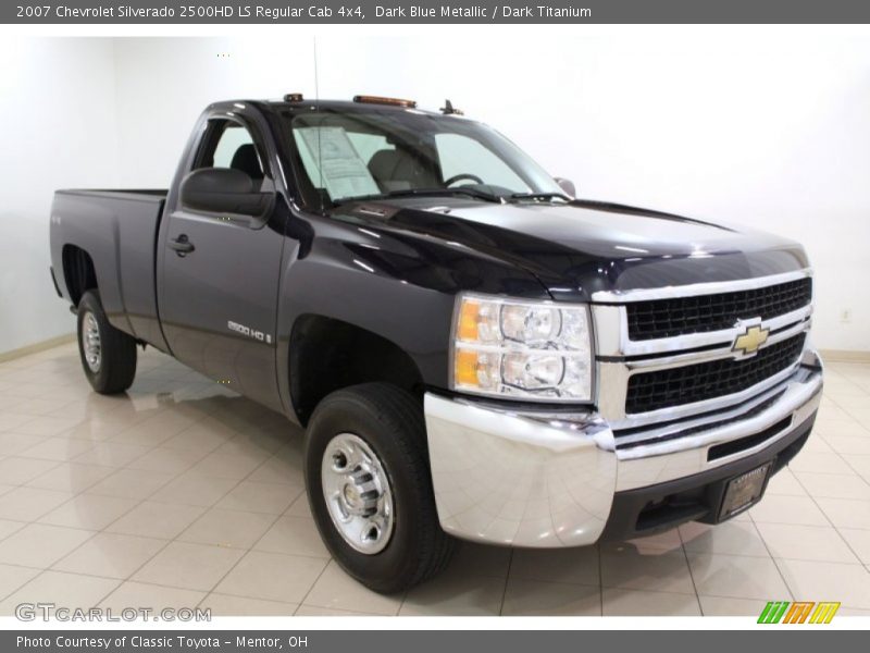 Dark Blue Metallic / Dark Titanium 2007 Chevrolet Silverado 2500HD LS Regular Cab 4x4