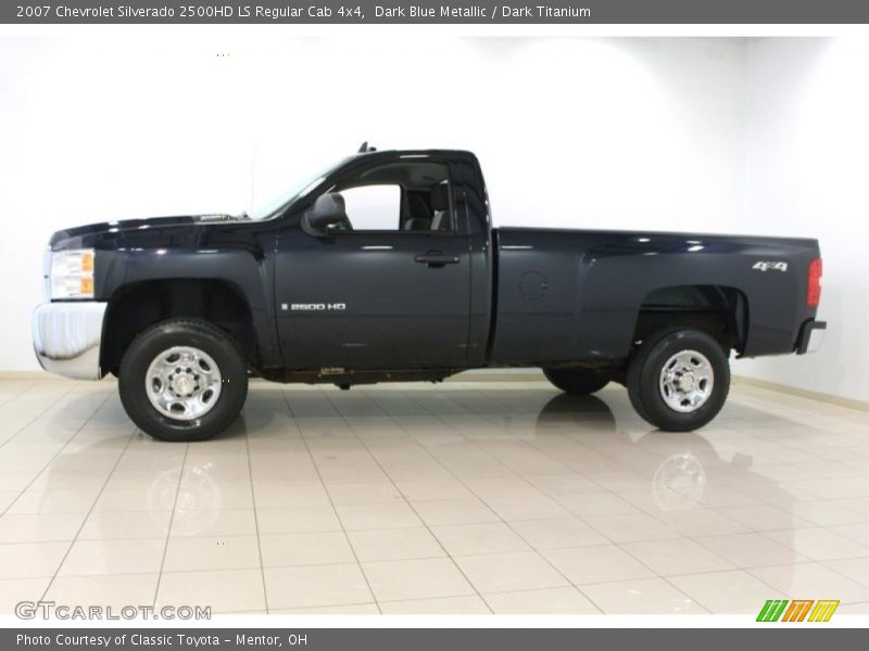 Dark Blue Metallic / Dark Titanium 2007 Chevrolet Silverado 2500HD LS Regular Cab 4x4