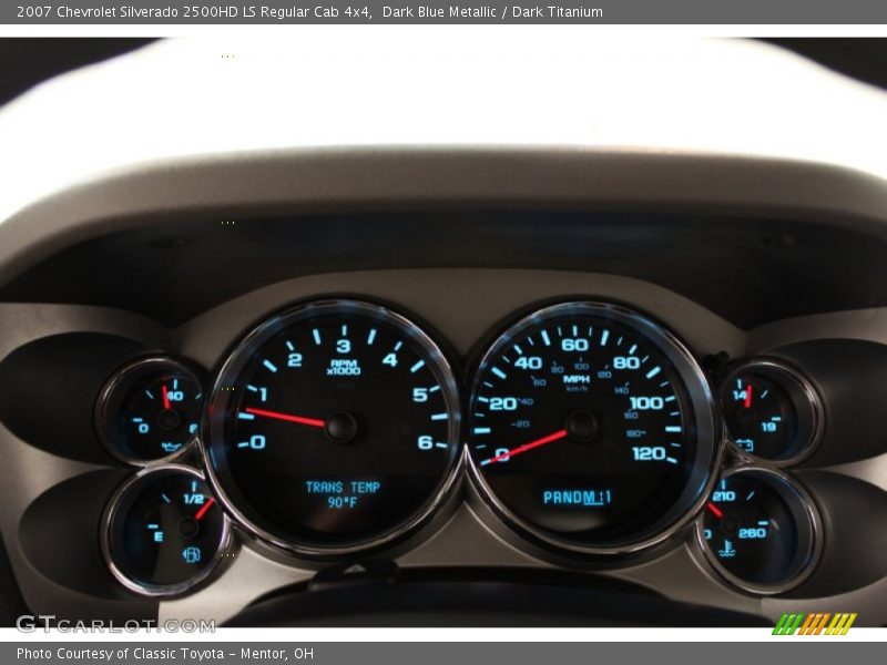 Dark Blue Metallic / Dark Titanium 2007 Chevrolet Silverado 2500HD LS Regular Cab 4x4