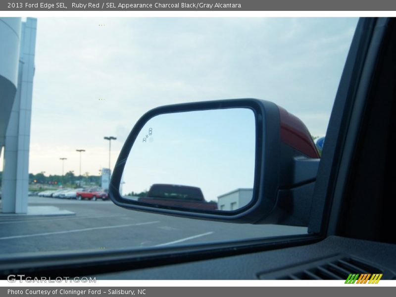 Ruby Red / SEL Appearance Charcoal Black/Gray Alcantara 2013 Ford Edge SEL