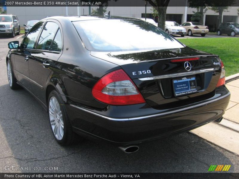 Black / Ash 2007 Mercedes-Benz E 350 4Matic Sedan