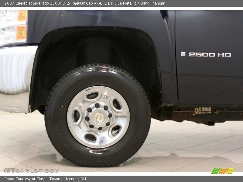 Dark Blue Metallic / Dark Titanium 2007 Chevrolet Silverado 2500HD LS Regular Cab 4x4