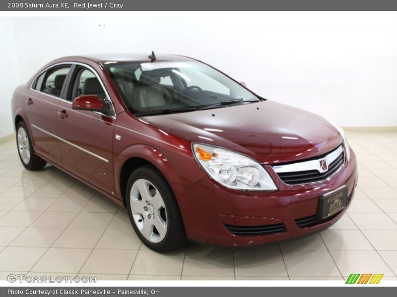 Red Jewel / Gray 2008 Saturn Aura XE