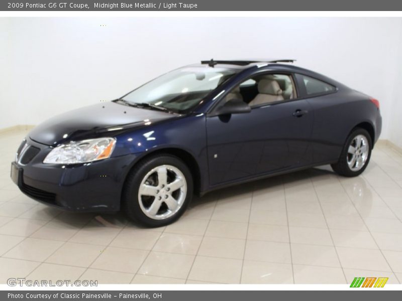 Midnight Blue Metallic / Light Taupe 2009 Pontiac G6 GT Coupe