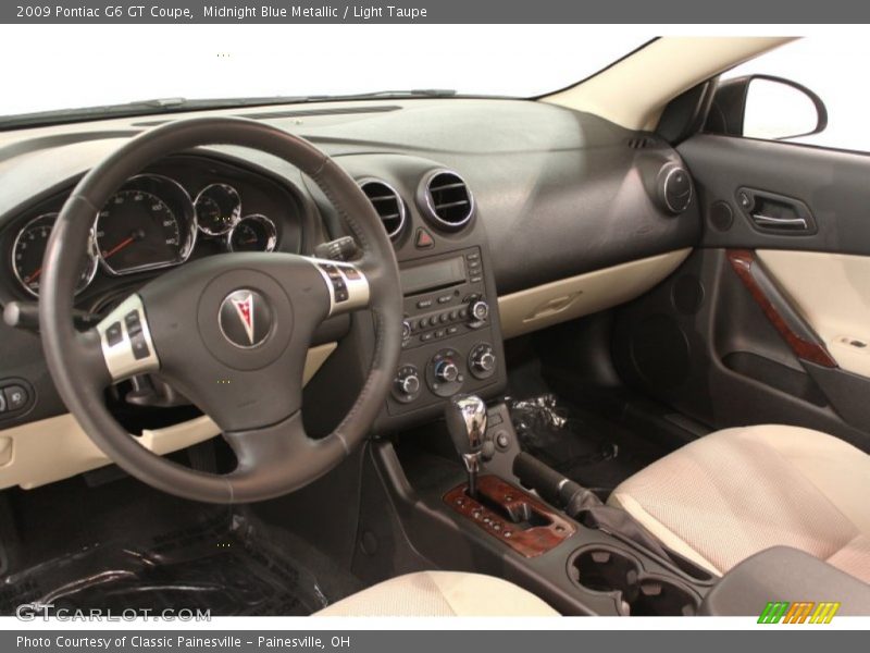 Midnight Blue Metallic / Light Taupe 2009 Pontiac G6 GT Coupe