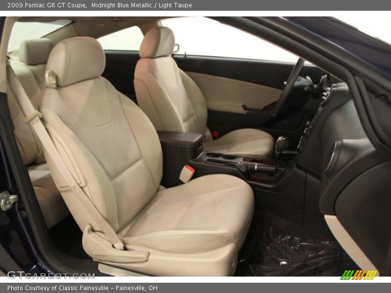 Midnight Blue Metallic / Light Taupe 2009 Pontiac G6 GT Coupe