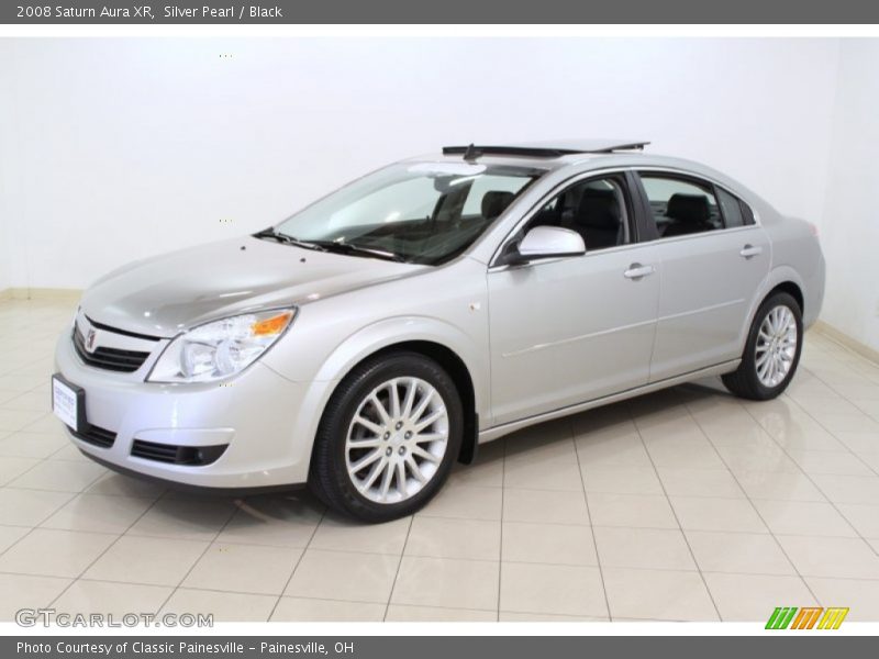 Silver Pearl / Black 2008 Saturn Aura XR