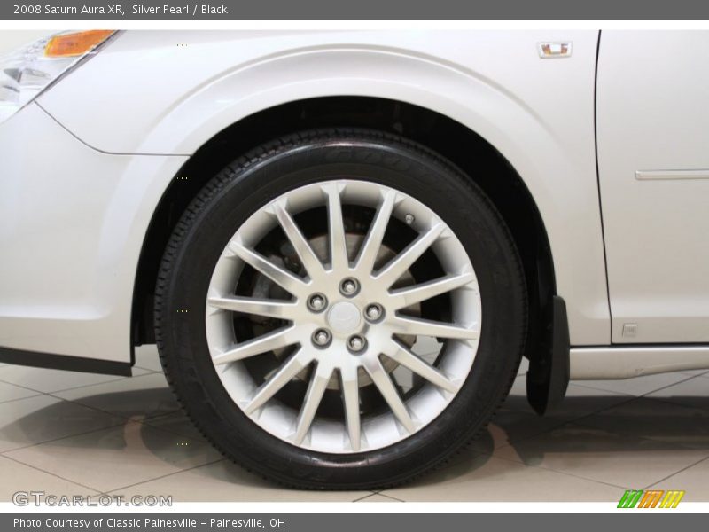 Silver Pearl / Black 2008 Saturn Aura XR