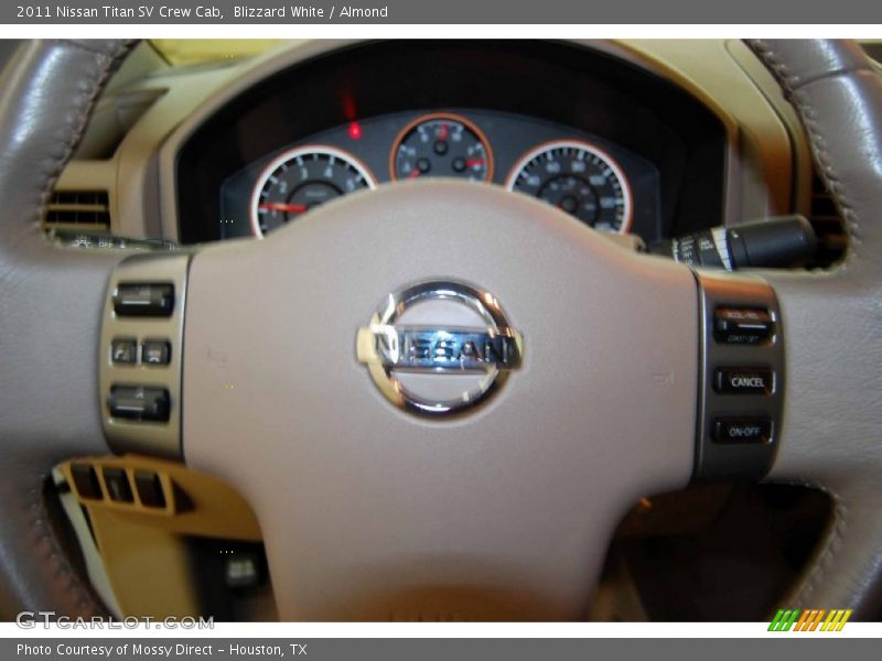 Blizzard White / Almond 2011 Nissan Titan SV Crew Cab