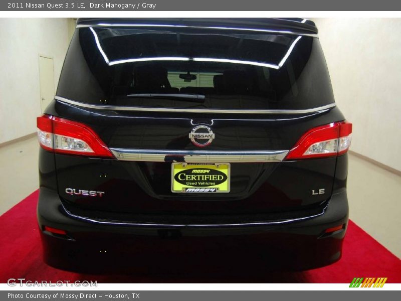Dark Mahogany / Gray 2011 Nissan Quest 3.5 LE