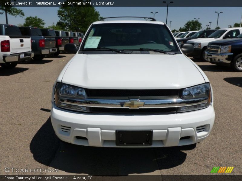Summit White / Light Gray 2008 Chevrolet TrailBlazer LS 4x4