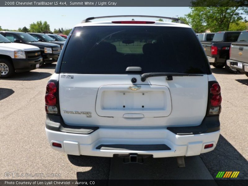 Summit White / Light Gray 2008 Chevrolet TrailBlazer LS 4x4
