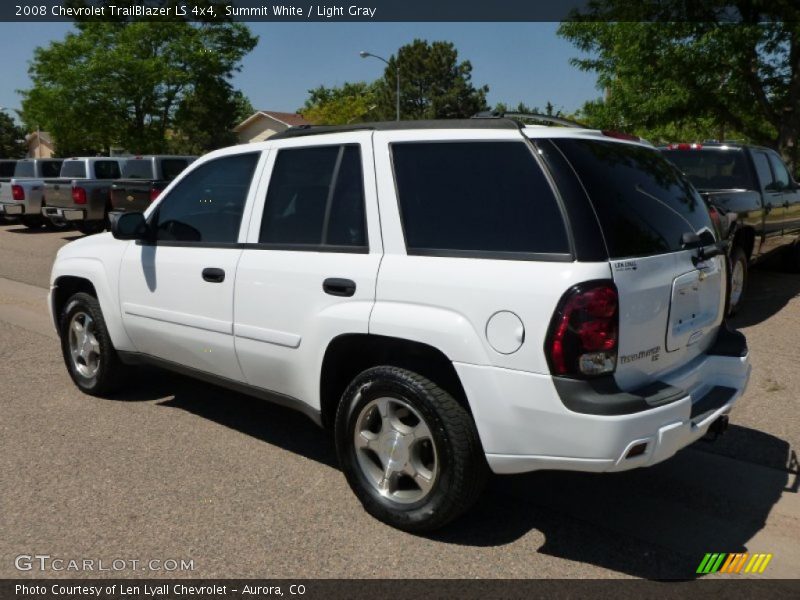Summit White / Light Gray 2008 Chevrolet TrailBlazer LS 4x4