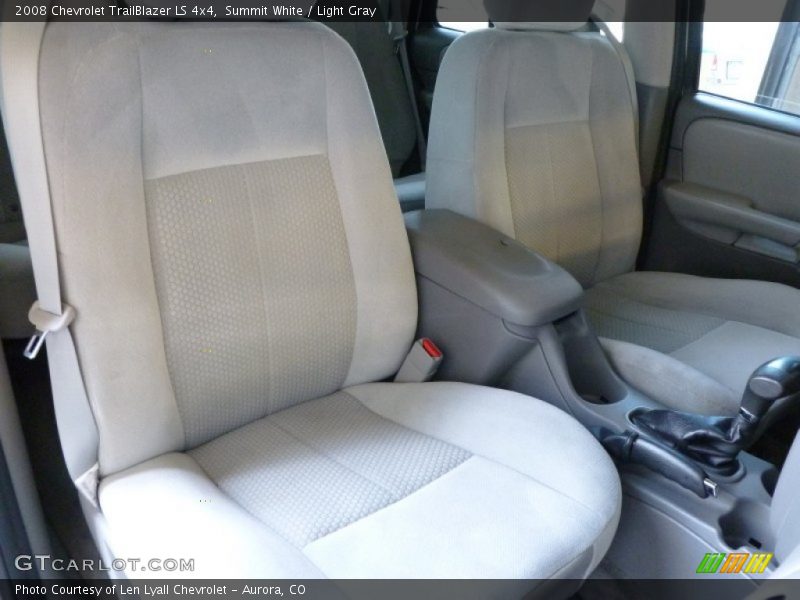 Summit White / Light Gray 2008 Chevrolet TrailBlazer LS 4x4