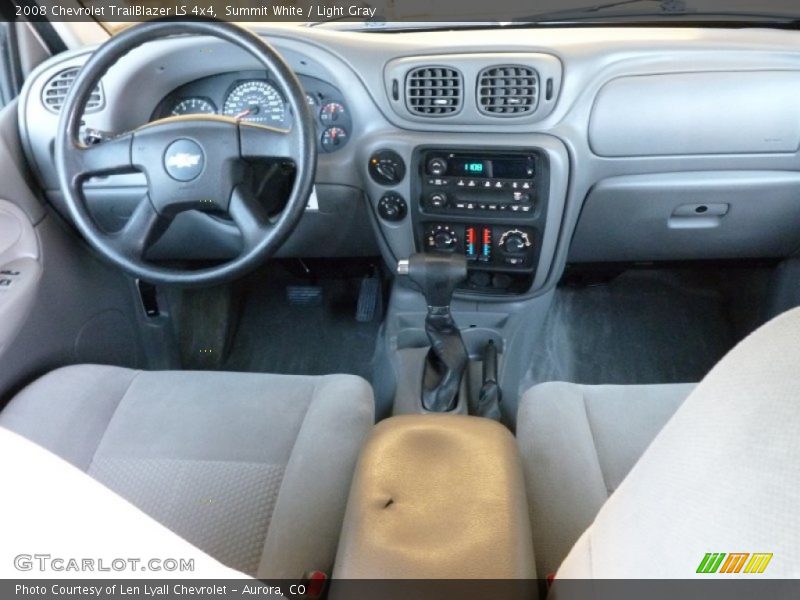 Summit White / Light Gray 2008 Chevrolet TrailBlazer LS 4x4