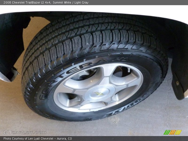 Summit White / Light Gray 2008 Chevrolet TrailBlazer LS 4x4