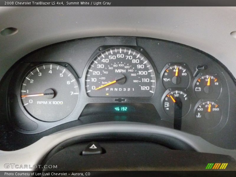 Summit White / Light Gray 2008 Chevrolet TrailBlazer LS 4x4