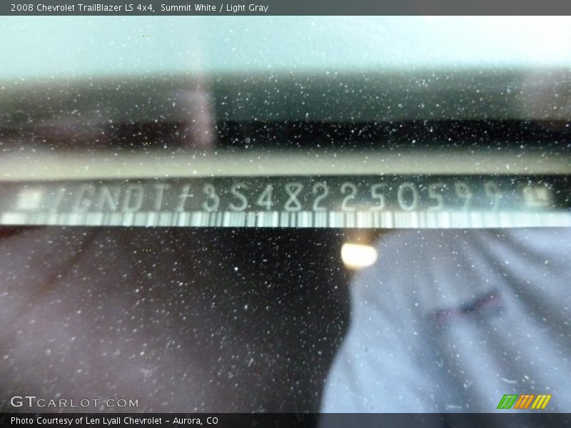 Summit White / Light Gray 2008 Chevrolet TrailBlazer LS 4x4