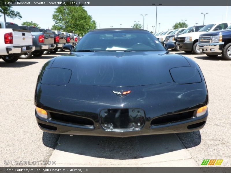 Black / Black 1998 Chevrolet Corvette Convertible