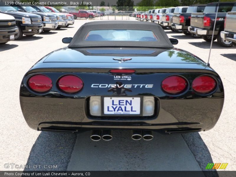 Black / Black 1998 Chevrolet Corvette Convertible