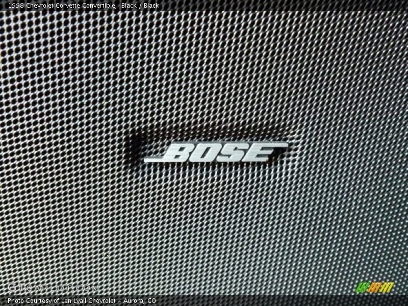 Audio System of 1998 Corvette Convertible