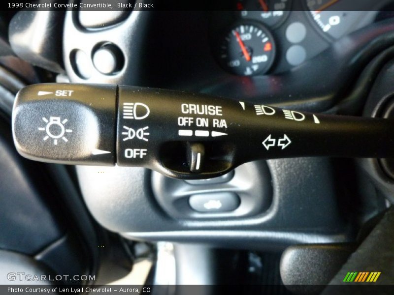 Controls of 1998 Corvette Convertible