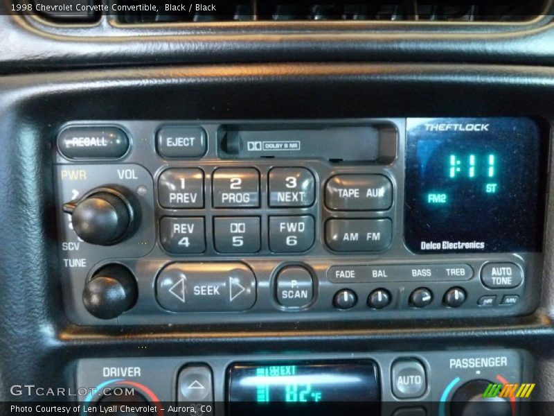 Audio System of 1998 Corvette Convertible