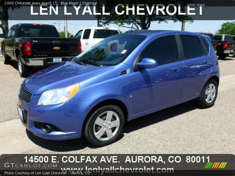 Blue Moon / Charcoal 2009 Chevrolet Aveo Aveo5 LT