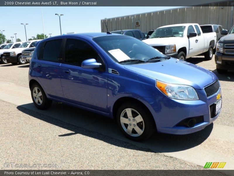 Blue Moon / Charcoal 2009 Chevrolet Aveo Aveo5 LT