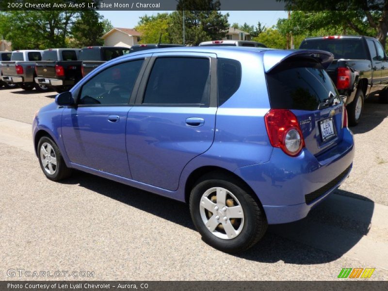 Blue Moon / Charcoal 2009 Chevrolet Aveo Aveo5 LT