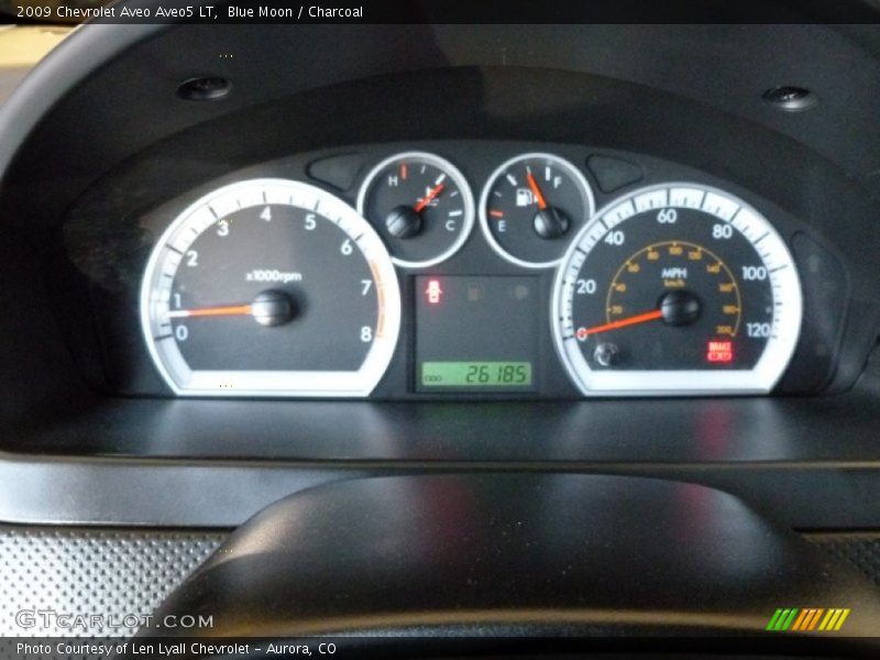 Blue Moon / Charcoal 2009 Chevrolet Aveo Aveo5 LT