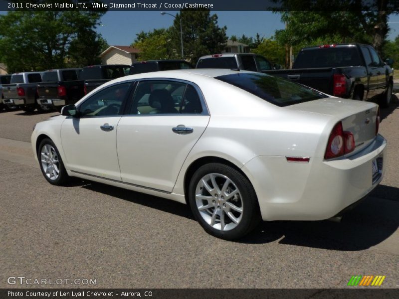 White Diamond Tricoat / Cocoa/Cashmere 2011 Chevrolet Malibu LTZ
