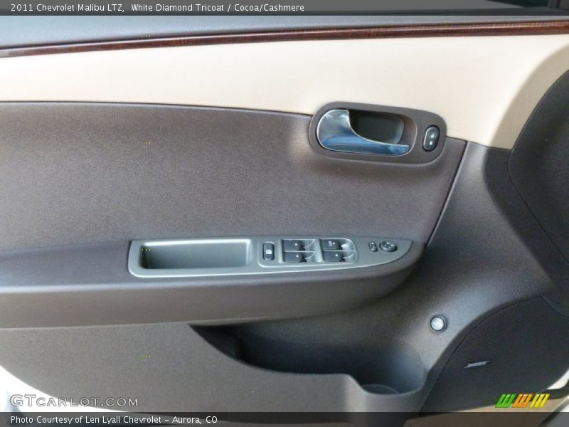 White Diamond Tricoat / Cocoa/Cashmere 2011 Chevrolet Malibu LTZ