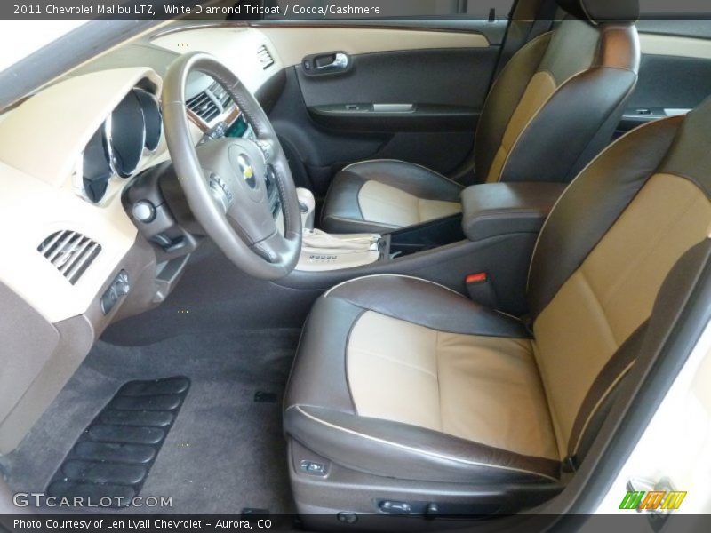 White Diamond Tricoat / Cocoa/Cashmere 2011 Chevrolet Malibu LTZ