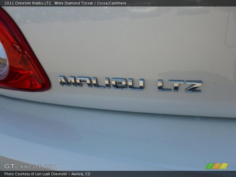White Diamond Tricoat / Cocoa/Cashmere 2011 Chevrolet Malibu LTZ