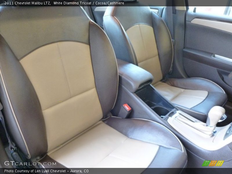 White Diamond Tricoat / Cocoa/Cashmere 2011 Chevrolet Malibu LTZ