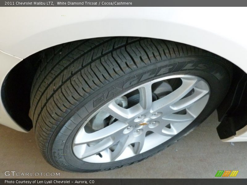 White Diamond Tricoat / Cocoa/Cashmere 2011 Chevrolet Malibu LTZ