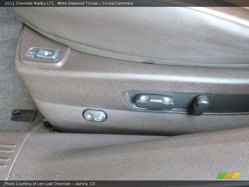 White Diamond Tricoat / Cocoa/Cashmere 2011 Chevrolet Malibu LTZ